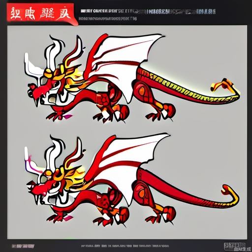 Chinese Dragon, Red Cliff, Full Body Shot, Three Views Cartoon Image, Three Views Generate Front View, Side View, Rear View, Maintain Consistency and Unity, Color Eyes, Ears and Horns, Wings, POP MART, White Clean Background, Natural Lighting, 8k, Best Quality, Ultra Detail, 2D, C4D, OCrenderer, UHD, 2D Rendering --ar 16:8 --s 250 --niji 5