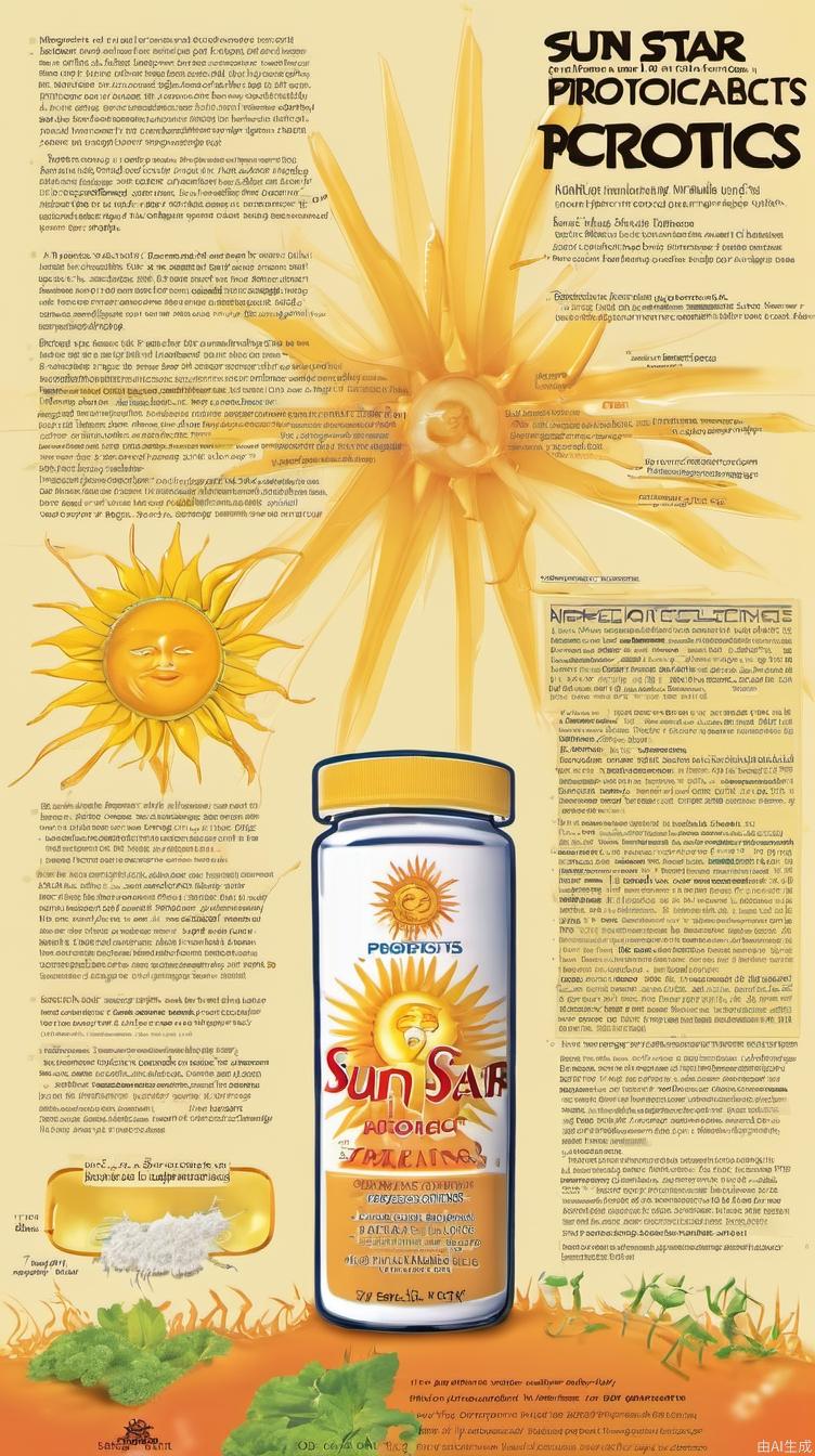 帮我做一张太阳之星益生菌的海报