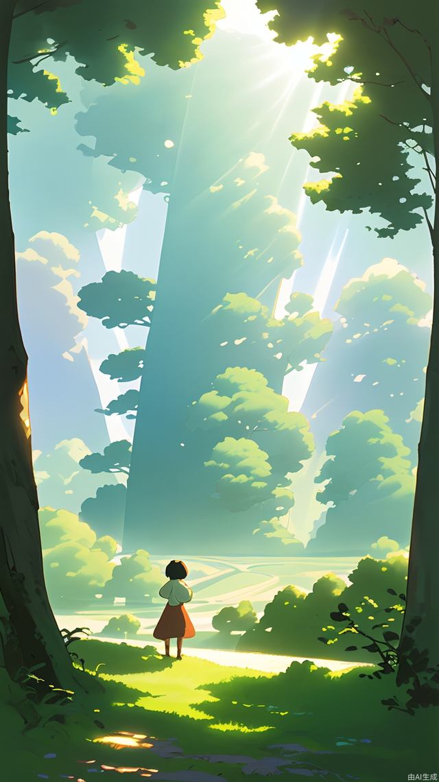 (masterpiece, best quality:1.2),sunlight,ghibli,wide angle,backlighting,fairy tales,hayao miyazaki,fantasy,unmanned,outdoor,lovely,landscape