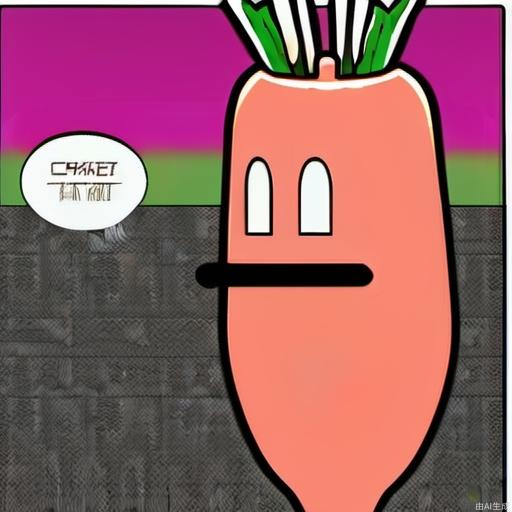 a pink carrot with a huge ass