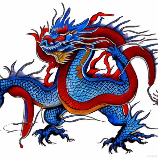 Colored Chinese dragon elements and fire elements can be commercially registered as trademarks.