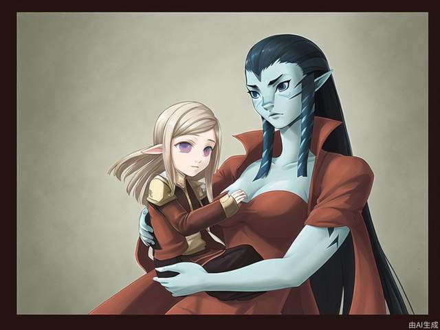 Avatar holding a beautiful Russian woman