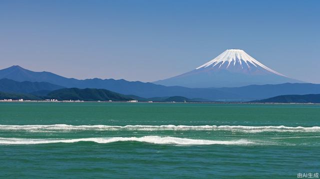 高山，小桥，流水，人家，桃花