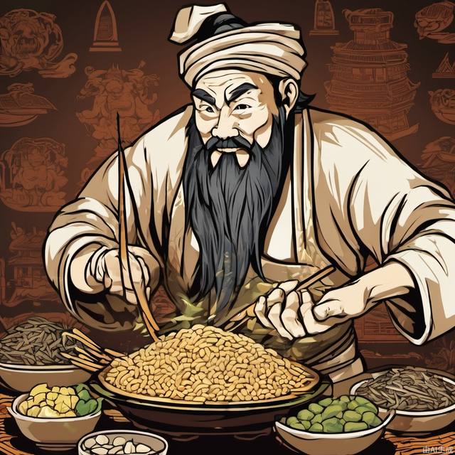 The avatar logo of the fried rice merchant.