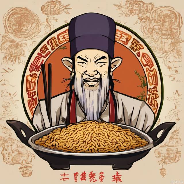 The avatar logo of the fried rice merchant.