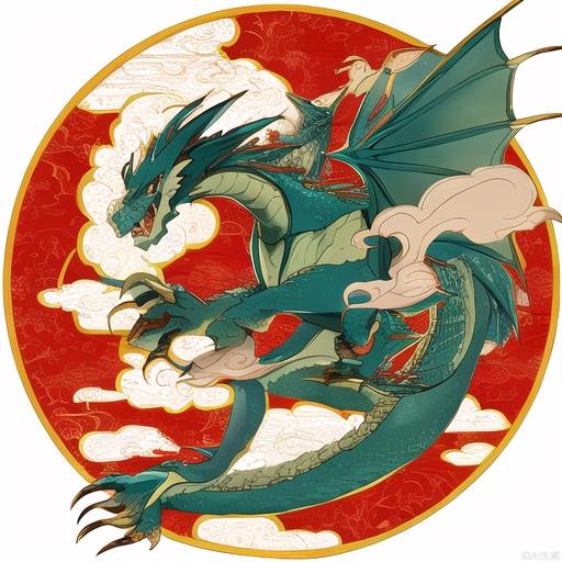 dragon,chinoiserie, majestic, Handsome