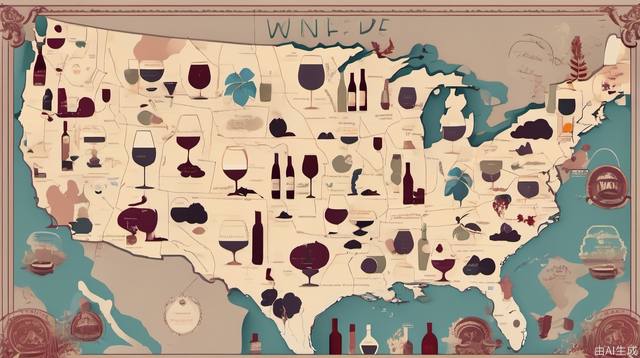 Wine scene map, wine