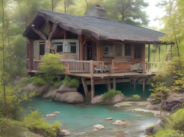 The wilderness is in the forest, and the home is at home. The small courtyard in the forest is my favorite building LORA. I built my own log cabin next to the waterfall, surrounded by the forest. Every day, I wake up to the chirping of birds and open the doors and windows to see the beautiful lake. Bright sunshine, fresh air, pure nature, and undisturbed quiet life are the lives that people yearn for now.