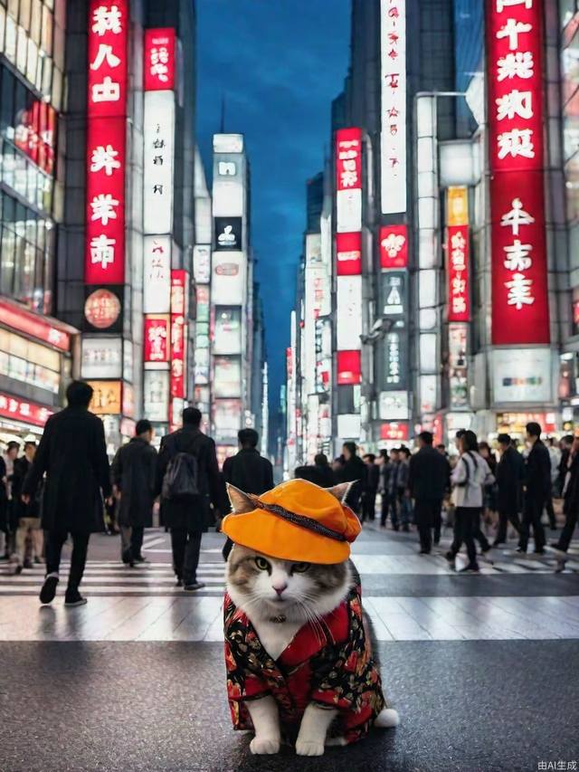 A cat travels the world to Tokyo, Shanghai, New York, Paris