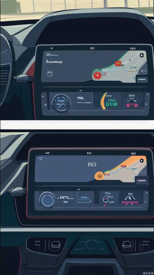 Car dashboard close-up