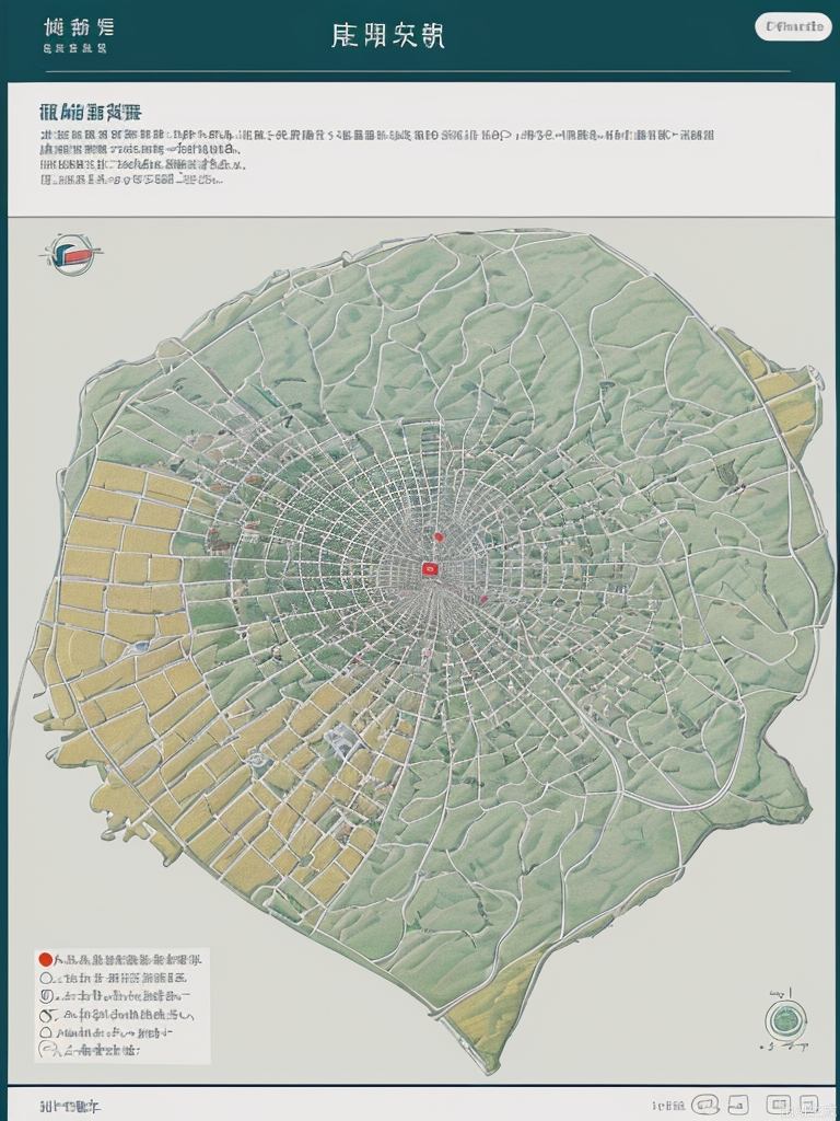 用梵高的风格画一张合肥市地图