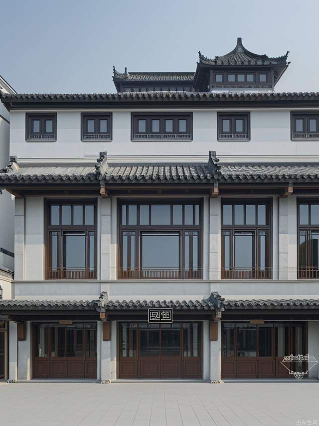 Huizhou architectural style large commercial body