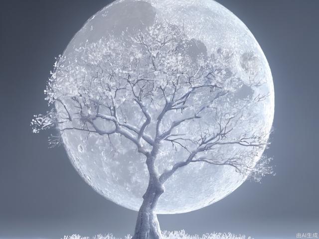 tree、moon、snow,