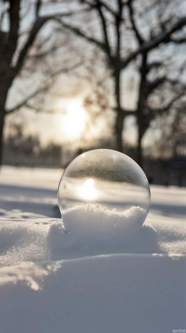 sun,snow, bubble