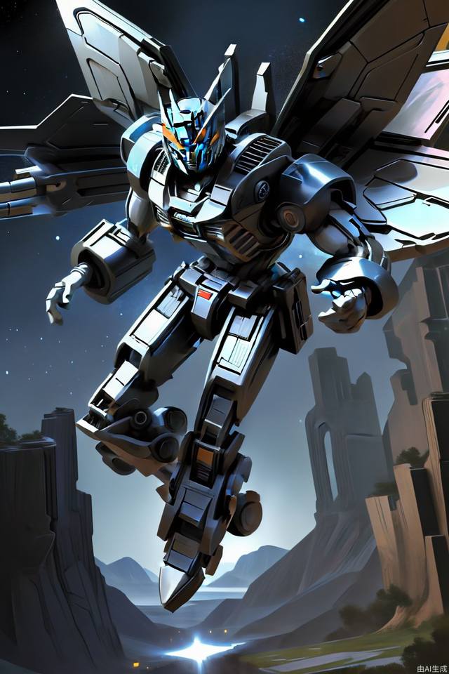 Universe background, single character, The Transformers, flying