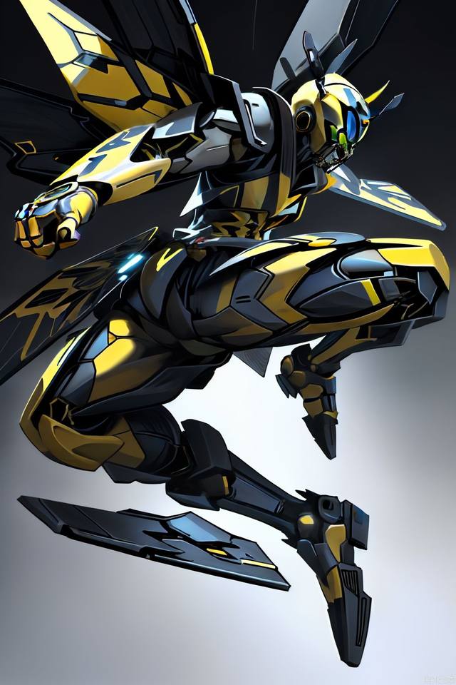 single character, Bumblebee, flying