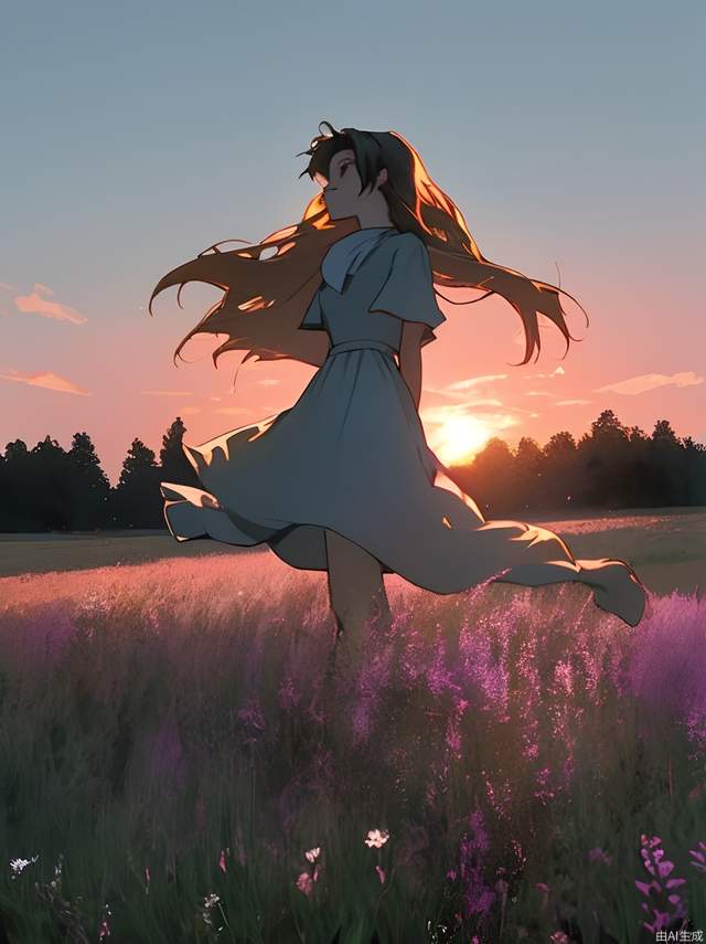 Freedom/sunset/meadow/