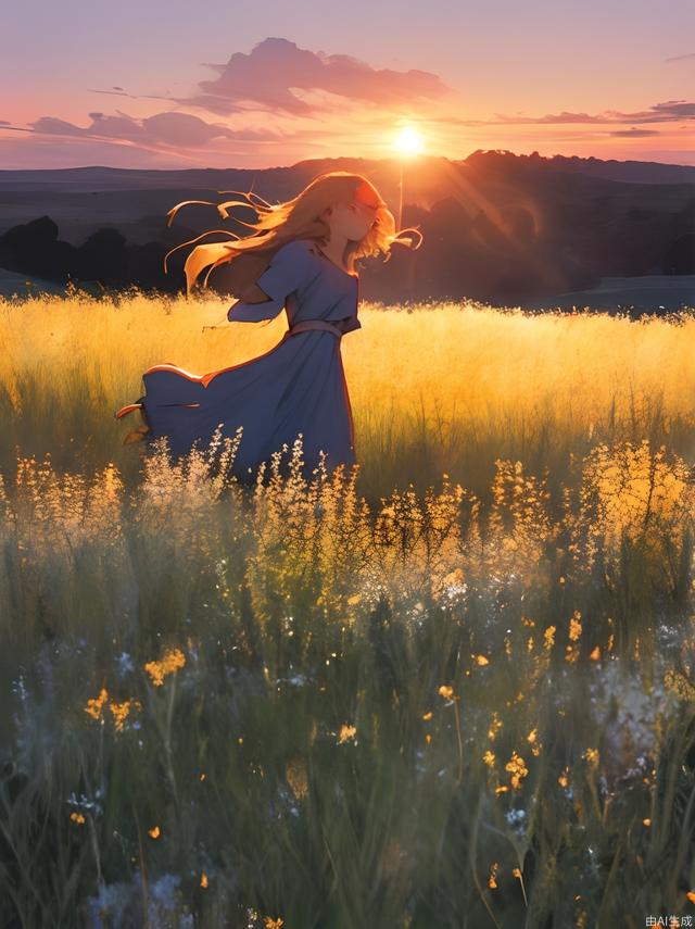 Freedom/sunset/meadow/