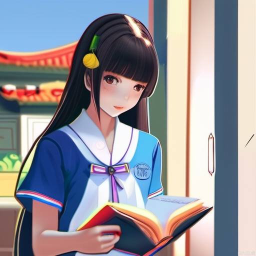 1Girl, student, china_dress, summer_uniform, open_book, incredibly absurdres, colorful, art gallery