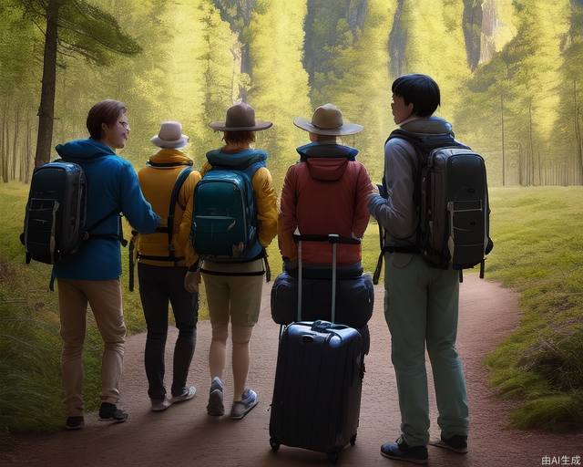 Travel outdoors with ten friends