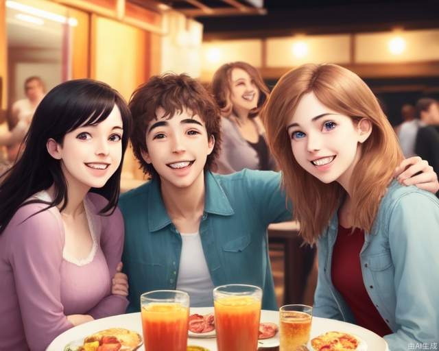 Hanging out with friends, having fun.