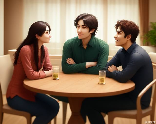 Have a relaxed conversation with many friends at home