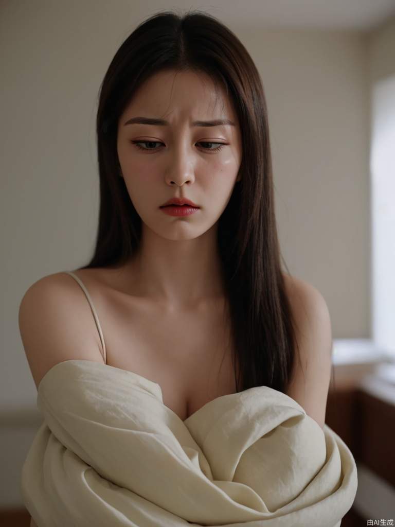 美丽的女人翻白眼