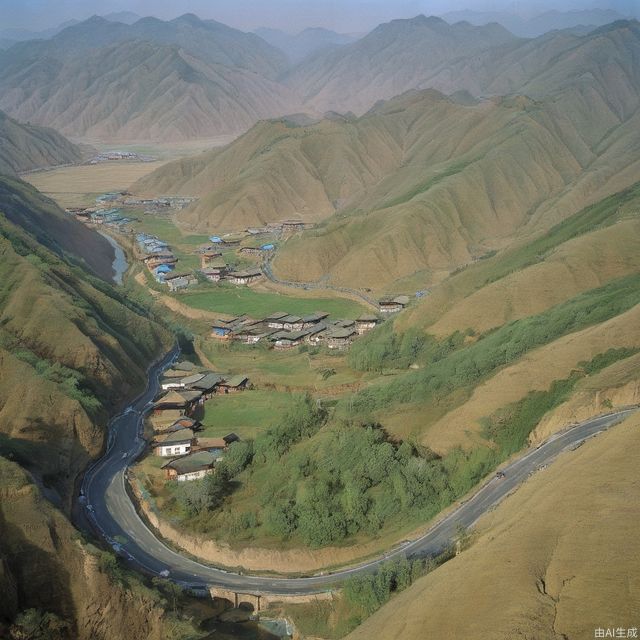 A highway runs through the east and west, with all kinds of scenery along the way