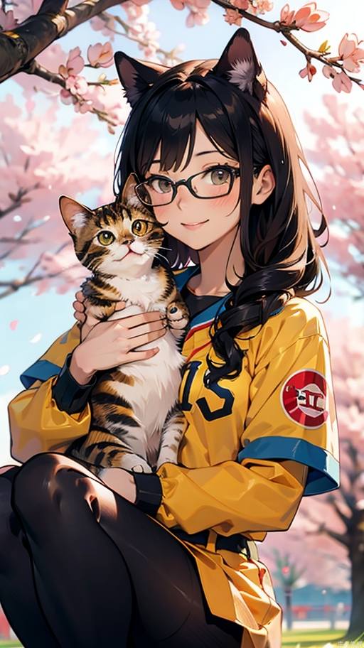 1girl_tall，棕色长发，微笑，大
