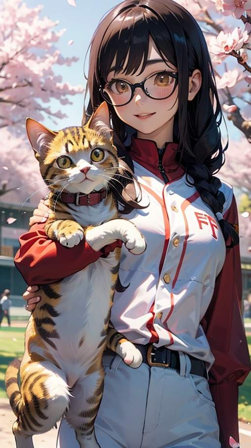 1girl_tall，棕色长发，微笑，大