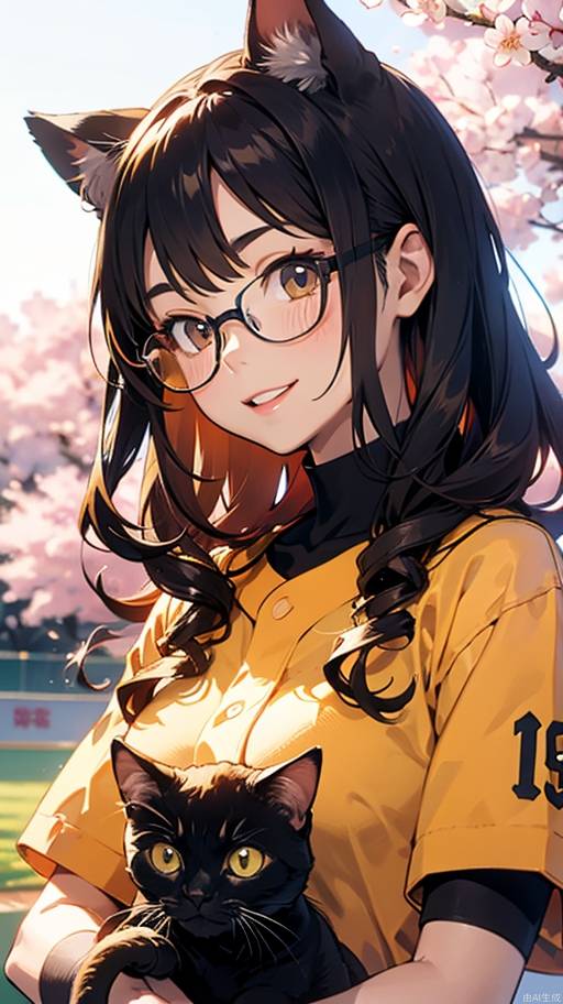 1girl_tall，棕色长发，微笑，大
