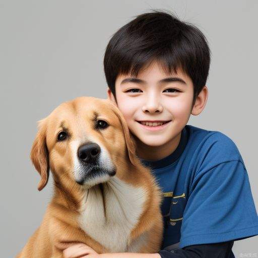 boy with dog