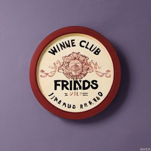 The sign of a craft pub called Friends Wine Club, in Japanese style