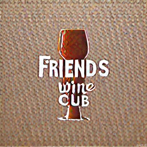 The sign of a craft pub called Friends Wine Club, in Japanese style