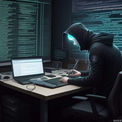 a man, developer, matrix style, coding on the table, massy room, dark room, hacker