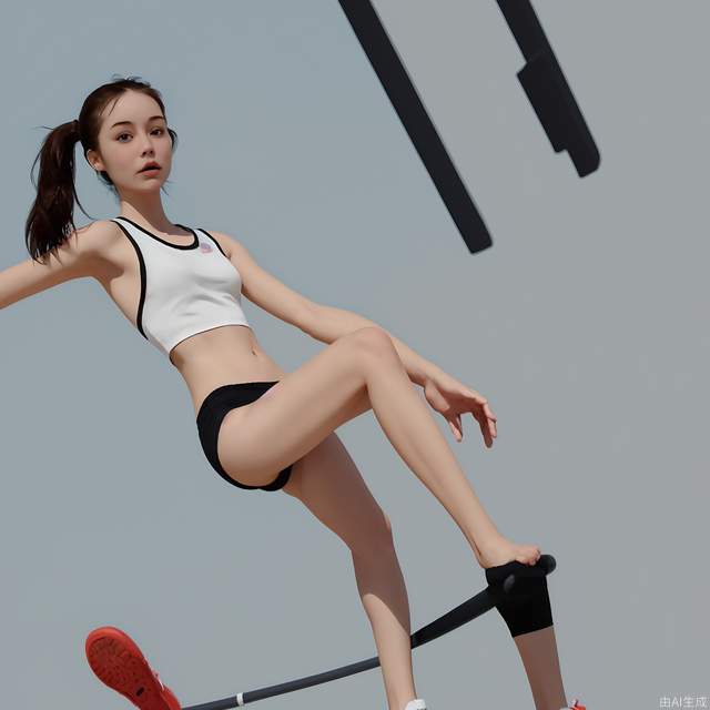 1girl, sport, bare_legs, cartoon