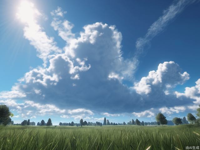 blue sky, highly detailed, 8k resolution, official art, extremely detailed, CG unity, 8k wallpaper, cloudy sky, real photo, realistic style,  best quality