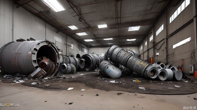 Abandoned welding plants filled with scrap iron were chaotic and unattended.