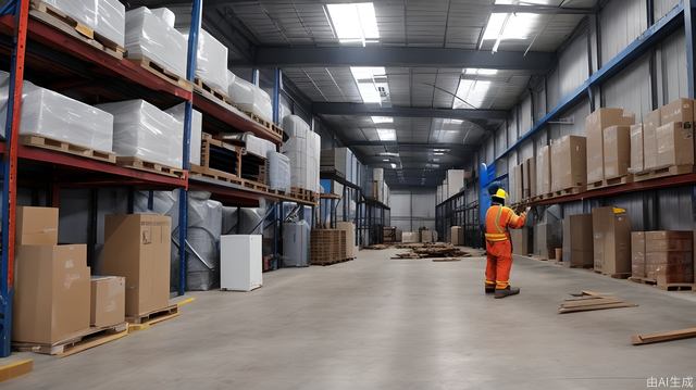 A warehouse full of welding scrap iron, very chaotic and unmanned inside.