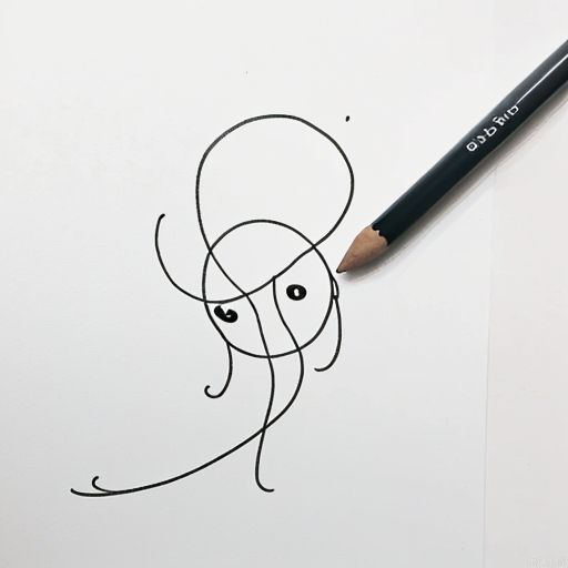 cartoon illustration,,Minimalist style, minimalist abstract, sketching,