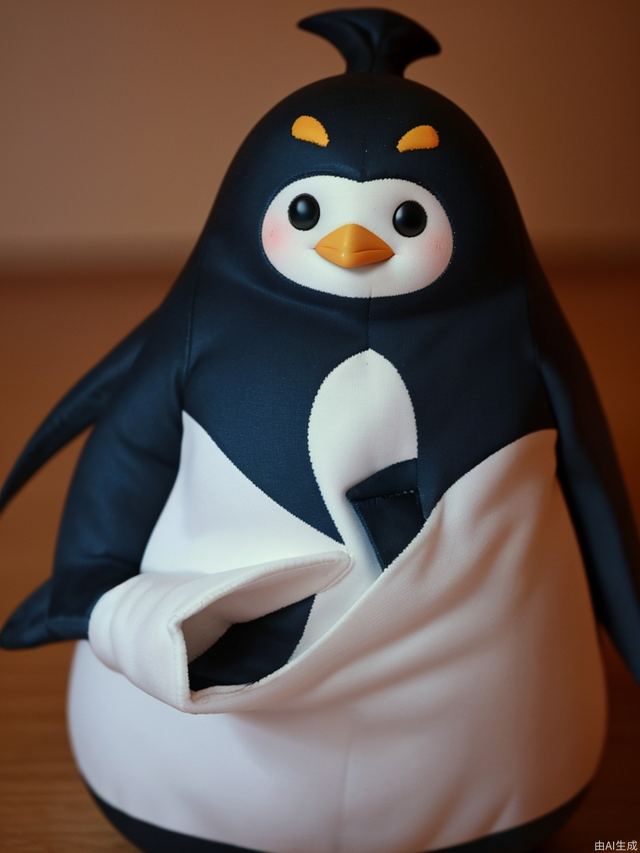 Tencent penguin doll, the image of Guan Gong