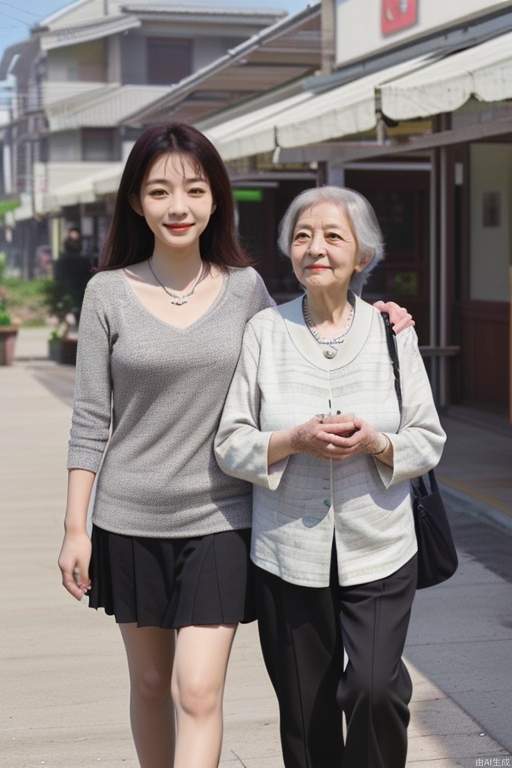 Students send WeChat messages in memory of their mother:
With grandma: a period of time, a memory, fragrant all the way; grandma's life: with the warm sun in my heart, walking with love, and relying on beauty.