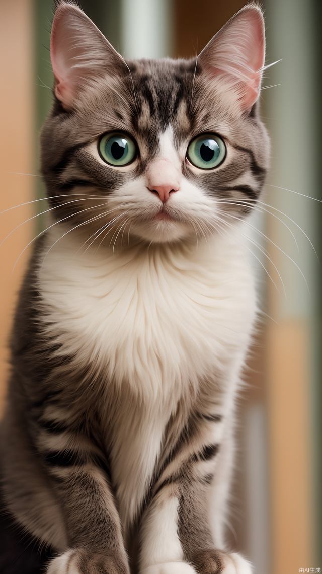 Super cute cat close-up