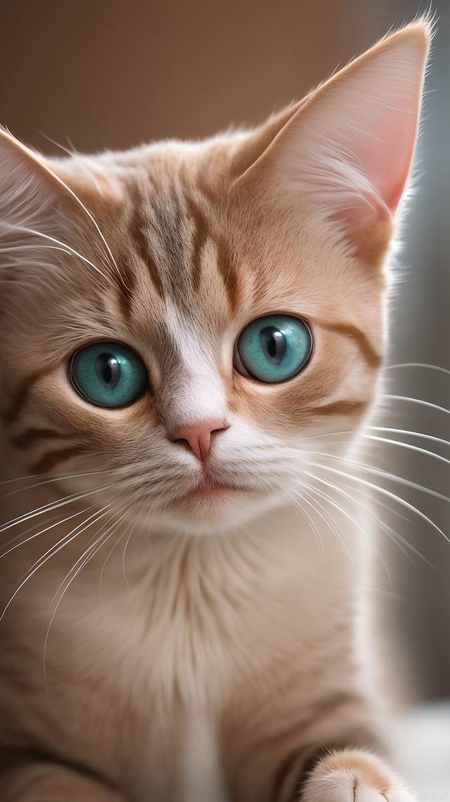 Super cute cat close-up